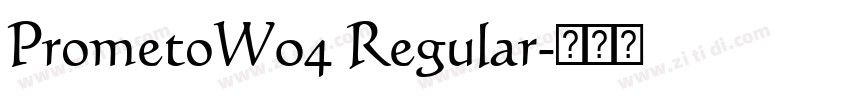 PrometoW04 Regular字体转换